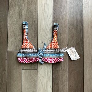 Becca Virtue Bora Bora Reversible Bikini Swim Top | Size: Small | NWT